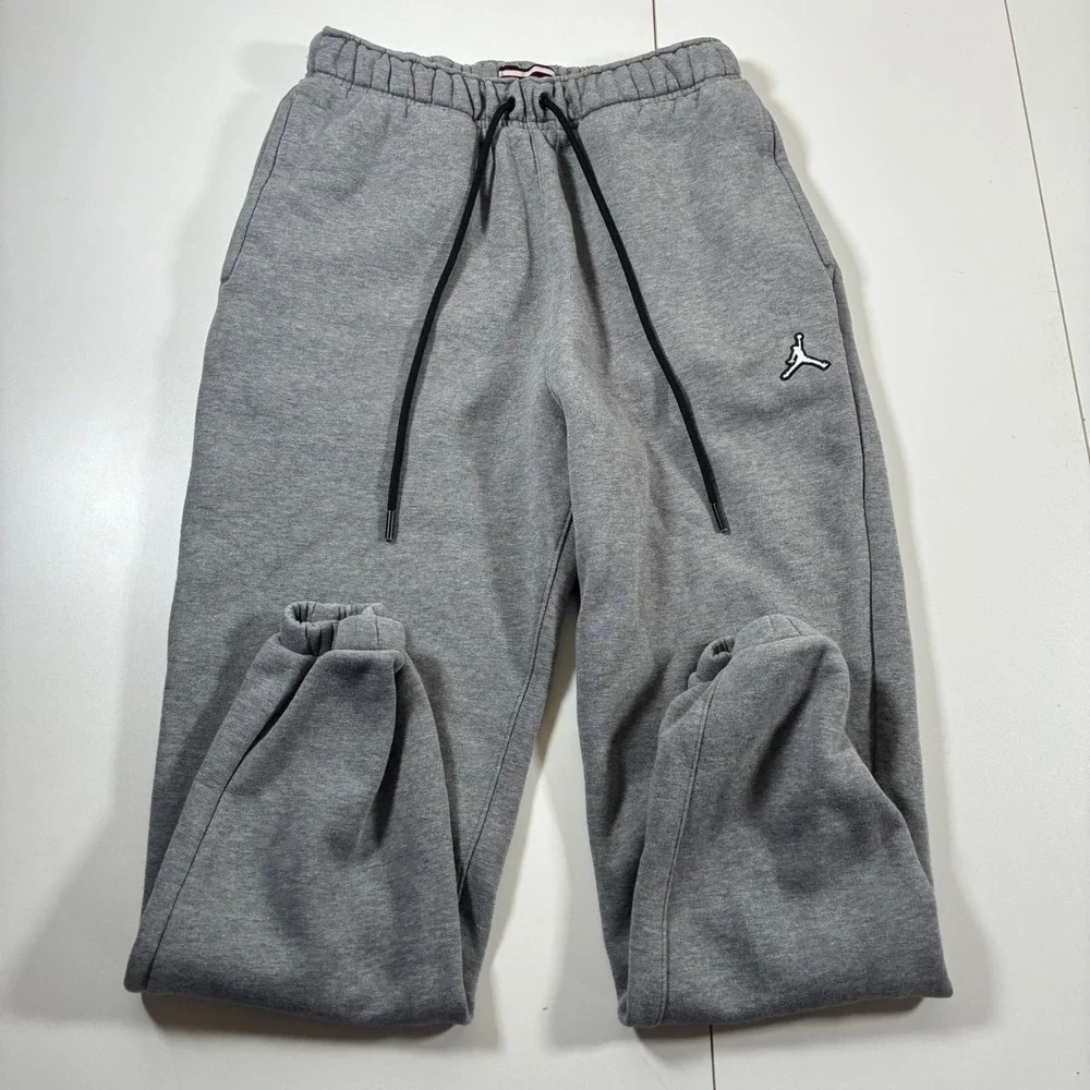 Jordan Essentials Fleece Jogger Small Gray Air Jumpman Pants DA9820-091